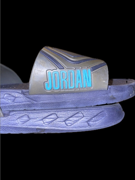 Jordan Other - Jordan Slide Sandals in Purple with Teal Logo